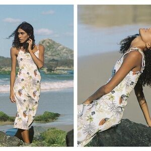 Charlie Holiday Anthropologir Marina Midi Dress Size Small